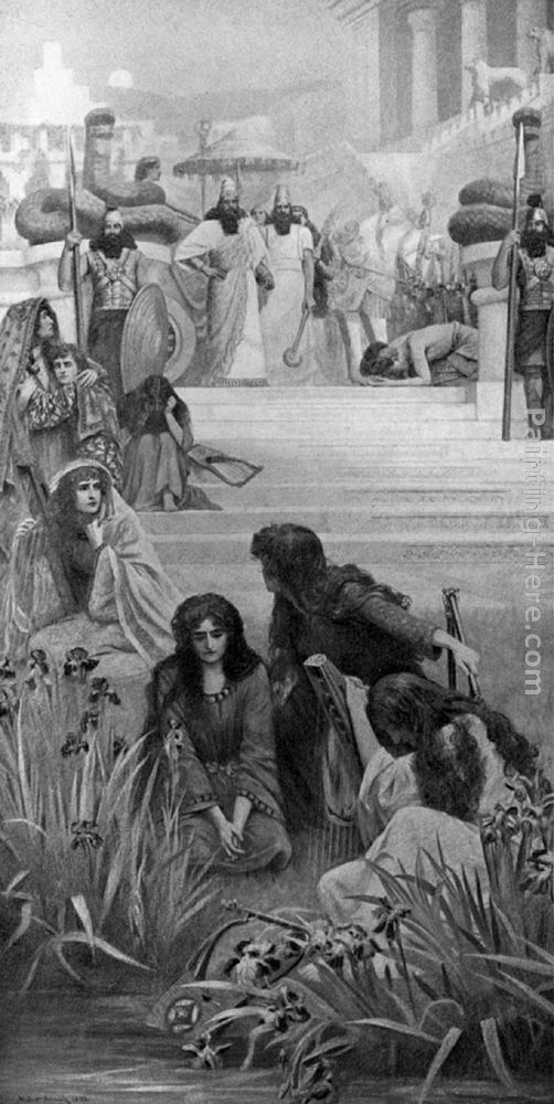The Daughters of Judah in Babylon painting - Herbert Gustave Schmalz The Daughters of Judah in Babylon art painting